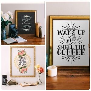 3 cute unframed art prints 5x7
